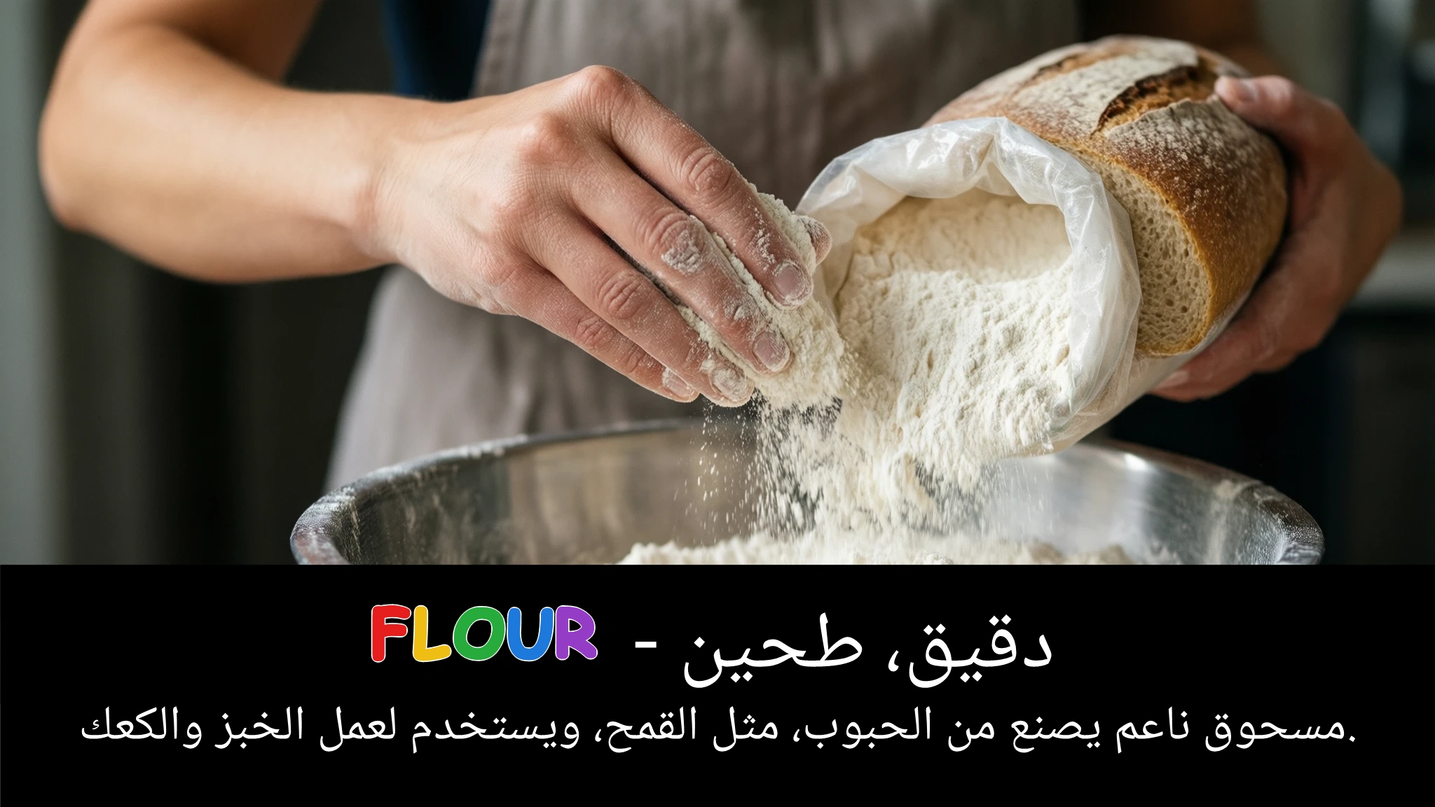 Arabic Illustration for flour